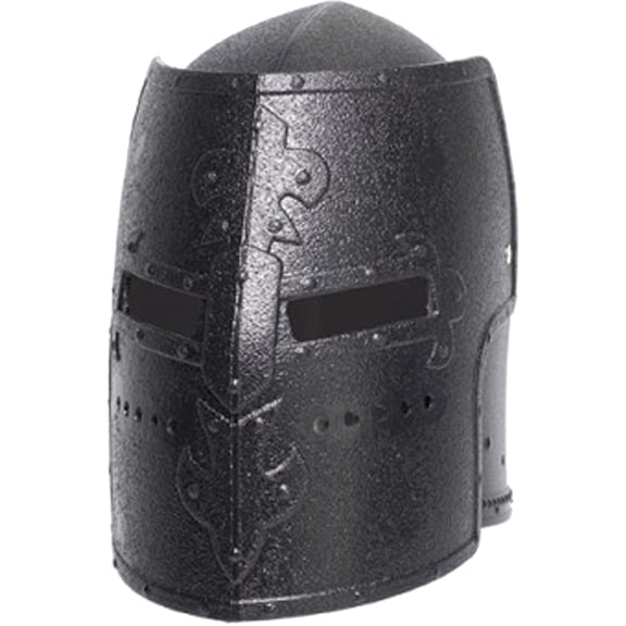 Knight Box Helmet Black Adult Costume OS