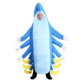 thumbnail image 1 of Adult's Blue Caterpillar Costume, 1 of 5