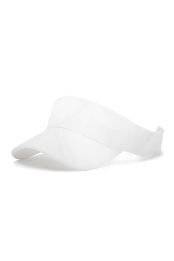 Adult's Deluxe Sports Visor, White