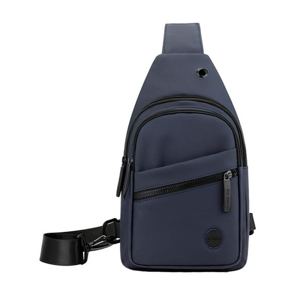 Adult's High-end Slim Crossbody Bag Chest Bag With Headphone Port Removable Buckle Side Bag Travel Outdoor Leisure & Travel Supplies