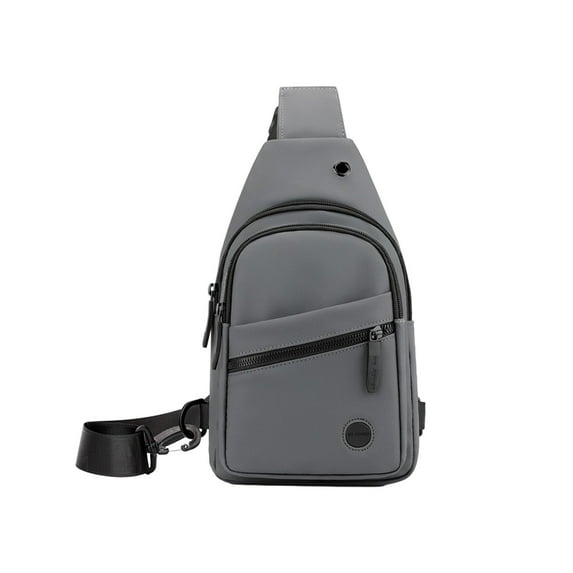 Adult's High-end Slim Crossbody Bag Chest Bag With Headphone Port Removable Buckle Side Bag Travel Outdoor Leisure & Travel Supplies