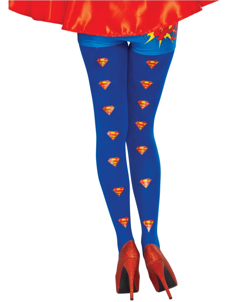Adult's Womens DC Comics Superhero Supergirl Tights Costume Accessory