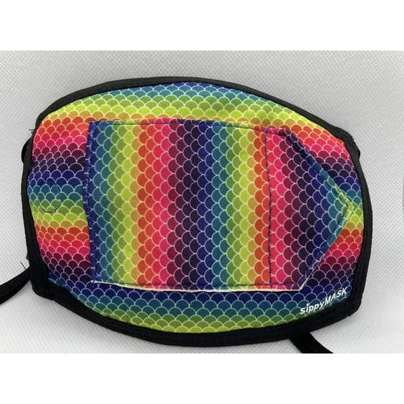 Adult sippyMASK (Rainbow) w/ Adjustable Ear Loops