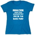 thumbnail image 1 of Adulting Feeling Exhuasted Sarcastic Humor Novelty Funny Women's Casual Tees, 1 of 3