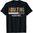 thumbnail image 1 of Adulting Please Wait 18th Birthday Gifts 18 Years Old Boys T-Shirt, 1 of 4