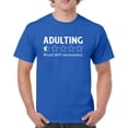 thumbnail image 1 of Adulting Would Not Recommend T-shirt Funny Adult Life is Hard Review Humor Parenting 18th Birthday Gen X Men's Tee, 1 of 7