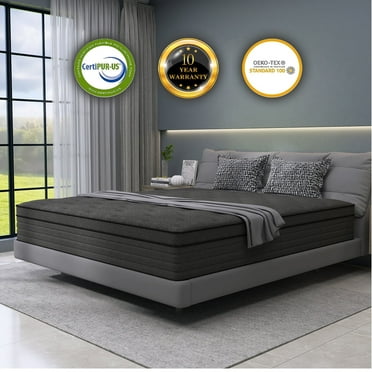 lemontalking 14" Twin Mattress Gel Memory Foam Spring Hybrid Mattress in a Box