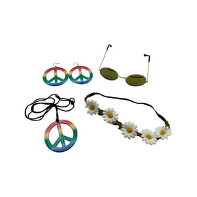Adults 60s Hippie Generation Instant Costume Accessory Kit