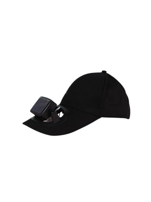 Adults Baseball Cap Fishing Beach Hats with Solar Fan, Summer UV Protection Sun Hat for Hiking Campin , Solar Powered/USB Charging Sunhat