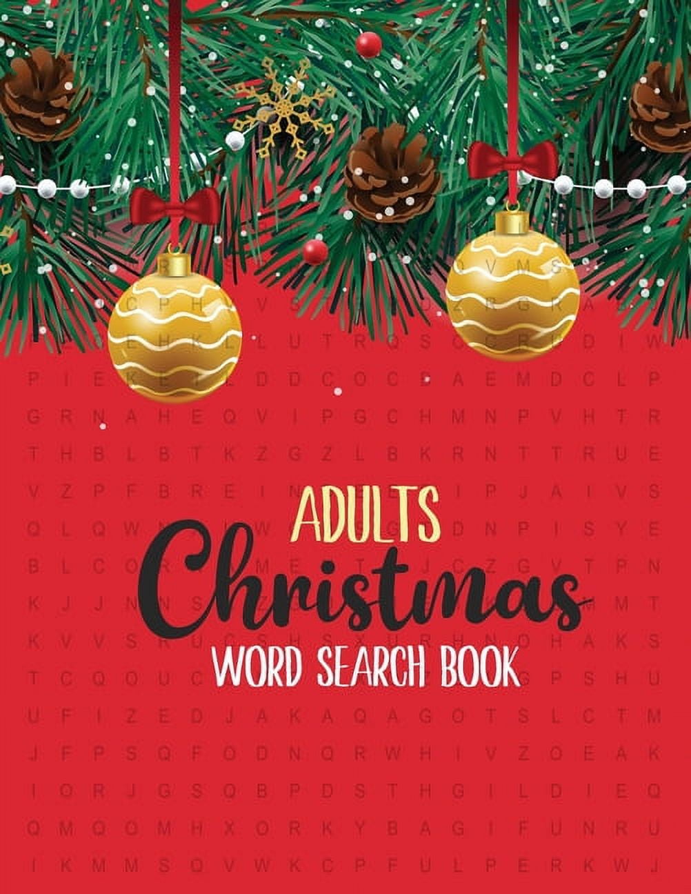 VOLOXX STUDIO Adults Christmas Word Search Book: 360+ Large-Print Christmas Word Search Puzzle, Exercise Your Brain, Holiday Fun for Adults and Kids, (Paperback)