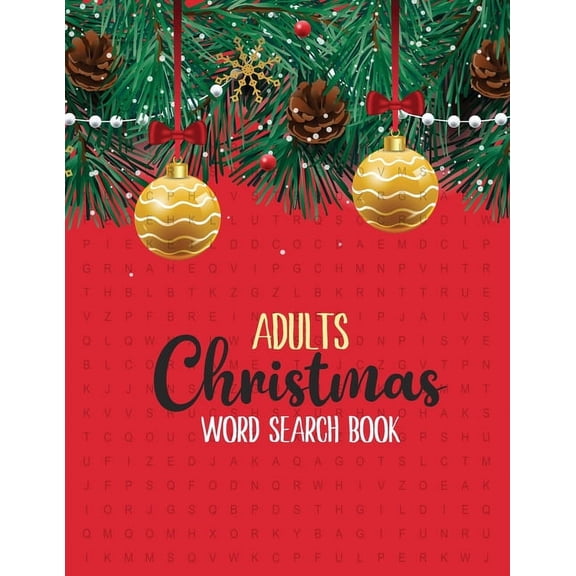 Adults Christmas Word Search Book: 360+ Large-Print Christmas Word Search Puzzle, Exercise Your Brain, Holiday Fun for Adults and Kids, (Paperback)