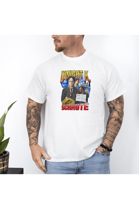 Adults Cooper Kupp Dwight Schrute The Office Crossover Graphic T-Shirt Unisex, for men & women, up to size 5XL