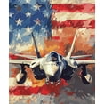 thumbnail image 1 of Adults DIY 5D Diamond Painting Kit American f35 fighter flag (9) Suitable for Beginners, Diamond Painting Gem Art Painting, Good for Home Wall Decoration Gift, 1 of 4
