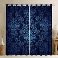 thumbnail image 1 of Adults Damask Gothic Curtains Antique Victorian 30%-50% Blackout Curtains 2 Panels 42"Wx63"L, 1 of 5