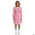 thumbnail image 1 of Adults Deluxe Stranger Things Eleven Pink Dress Costume - Large 12-14, 1 of 1