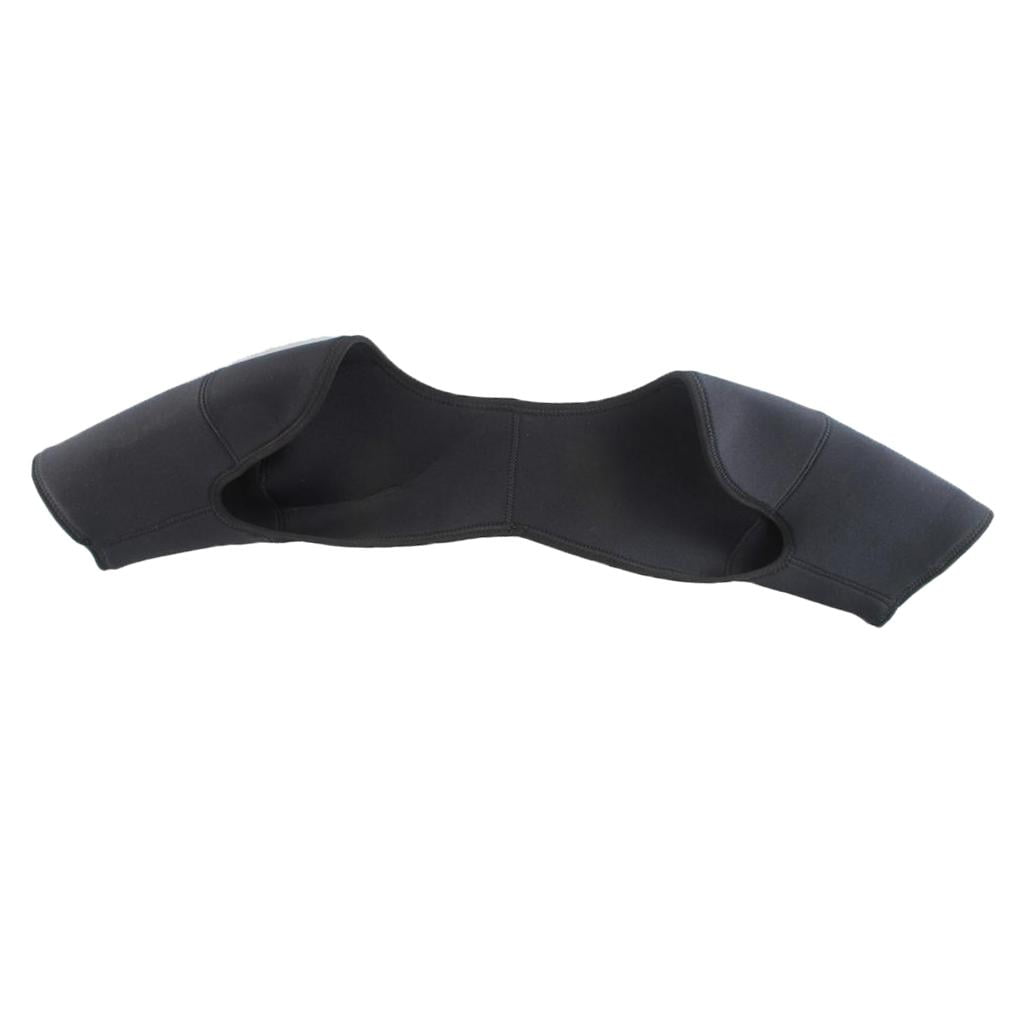 Adults Double Shoulder Support Sports Shoulder Guards Black Great for ...