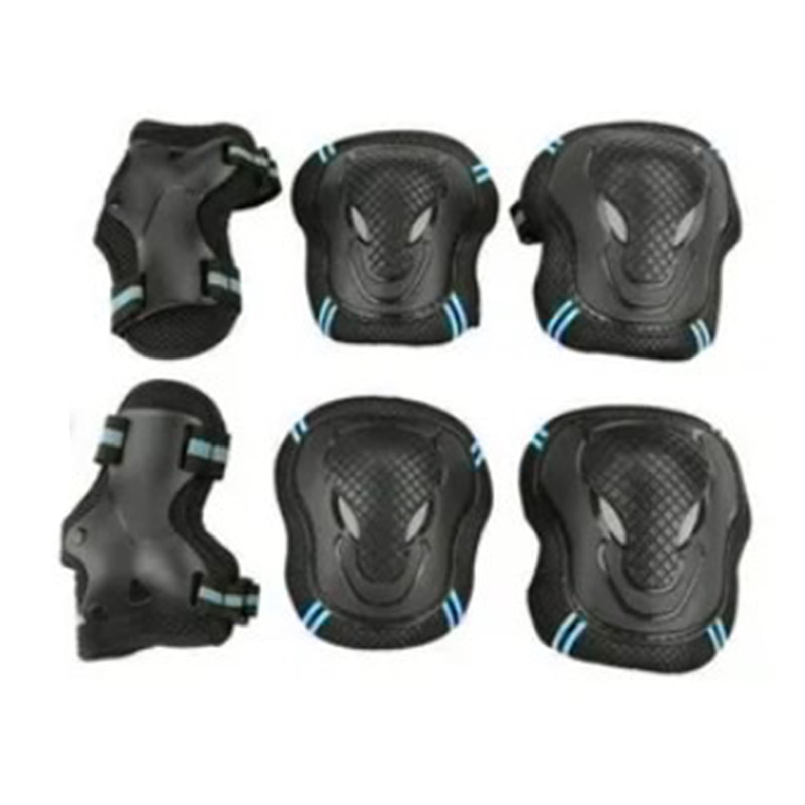 Adults Full Protective Gear Set Knee Pads and Elbow Pads with Wrist Guards for Skateboards Skates Bikes Scooters