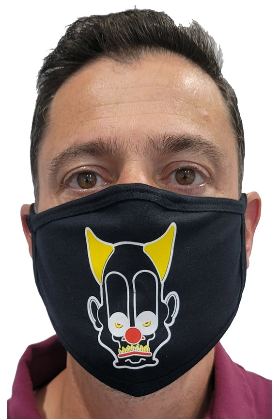Adults Fun Screen Print Face Masks Double Layers Reusable Washable