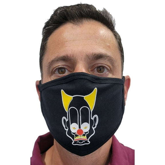 Adults Fun Screen Print Face Masks Double Layers Reusable Washable