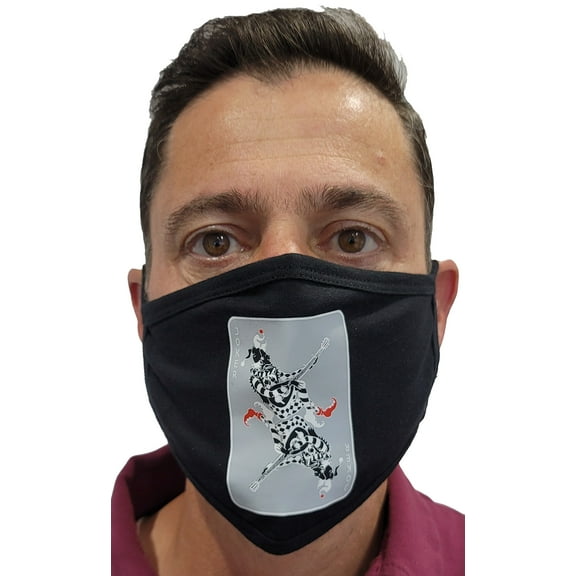 Adults Fun Screen Print Face Masks Double Layers Reusable Washable