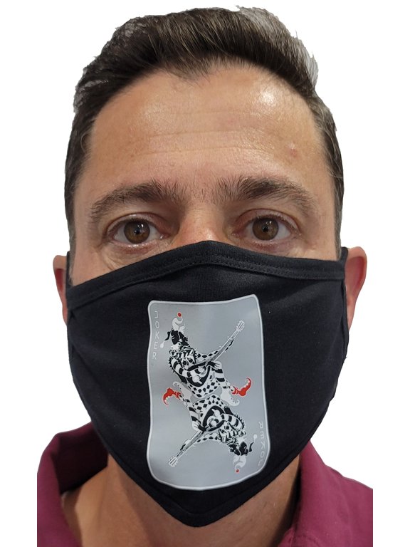 Adults Fun Screen Print Face Masks Double Layers Reusable Washable