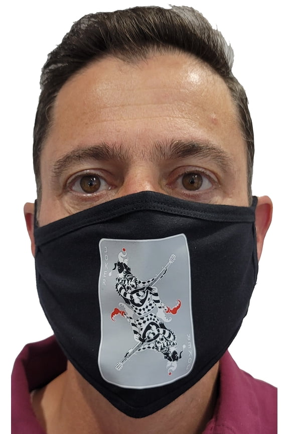 Adults Fun Screen Print Face Masks Double Layers Reusable Washable