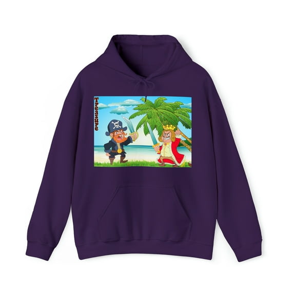 Adults Hoodie Sweatshirt - Ferocious Pirate Redmane vs. King Stoogery