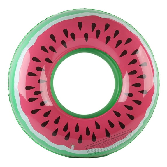 Adults Inflatable Pool Floats Strong Buoyancy Cute Watermelon Swimming Ring Eco-friendly PVC Floating Circle Summer Pool Swimming Party Accessories-90 cm