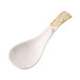thumbnail image 1 of Adults Japanese Style Stirring Ceramic Eating Tableware Dinnerware Soup Spoons Kitchen Utensil WHITE 2, 1 of 8