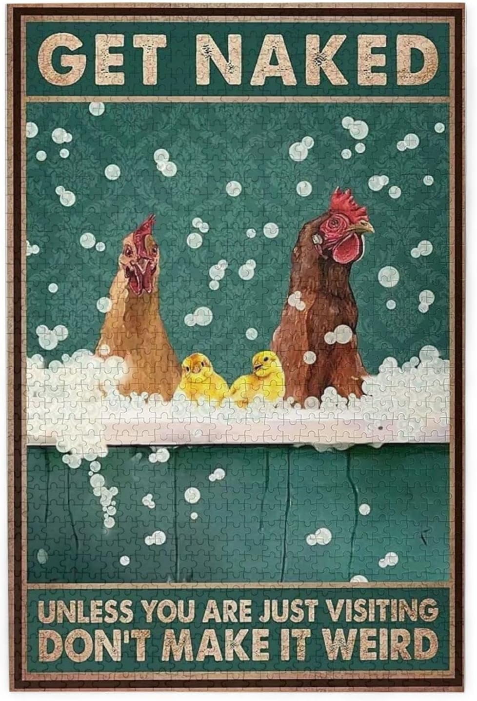 Adults Jigsaw Puzzle 300 Piece Wooden Children Puzzles Funny Chicken ...