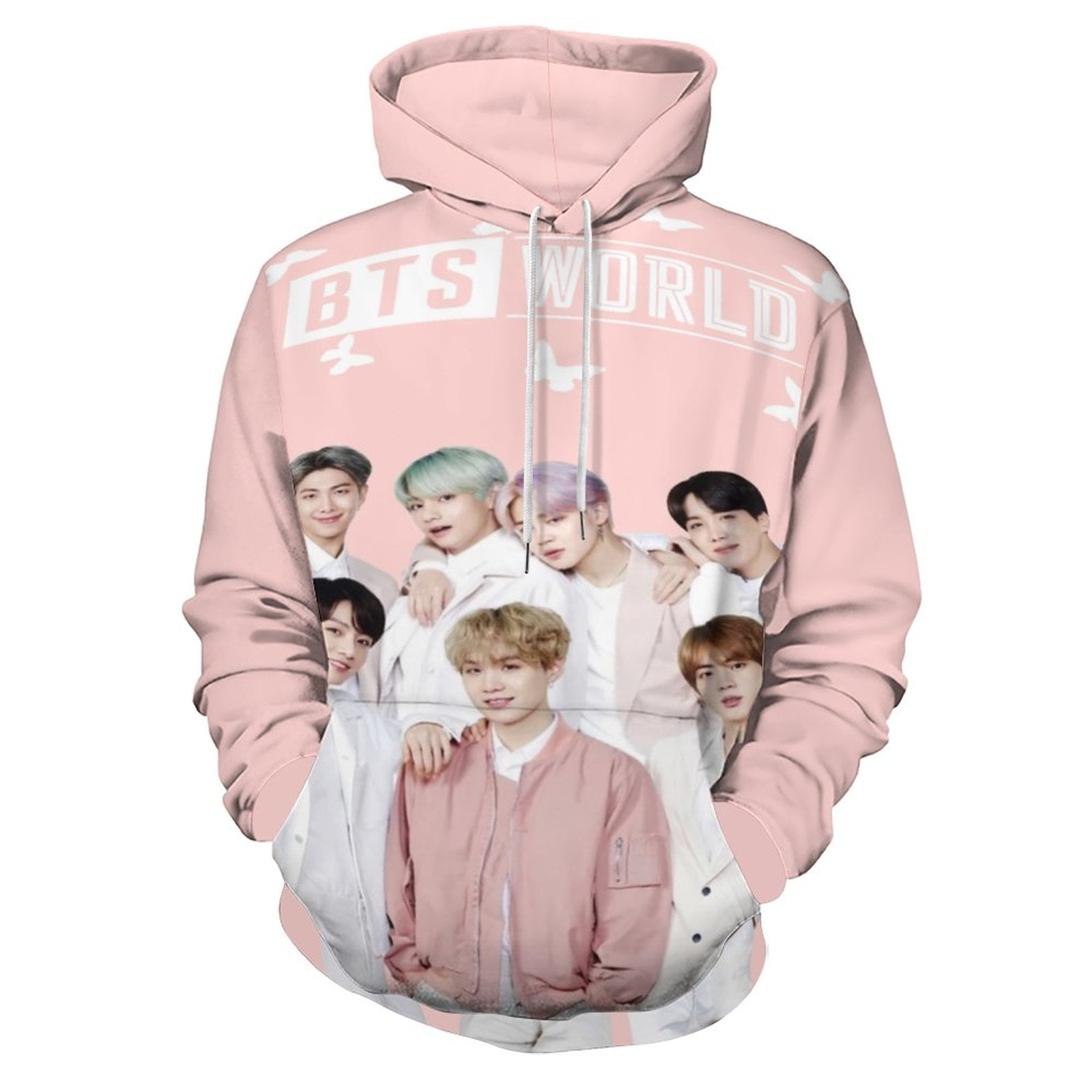 Bts sweatshirt pink discount