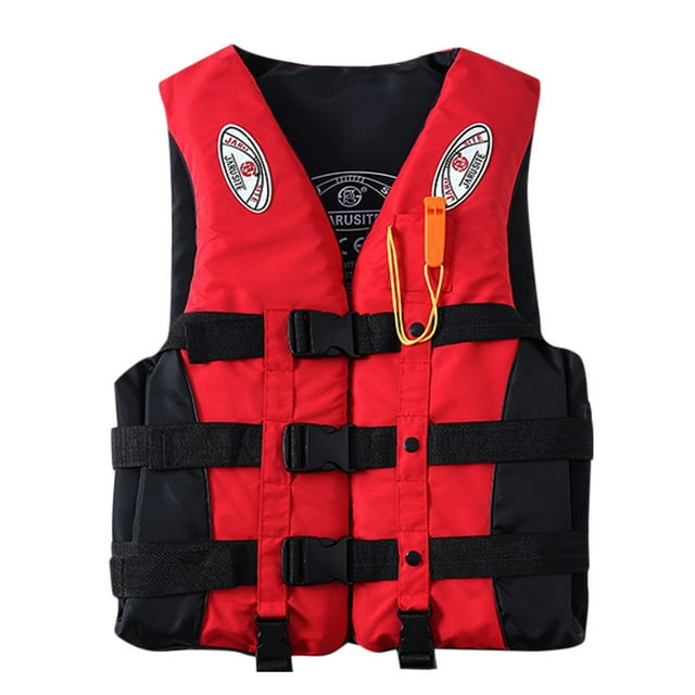 Adults Life Jacket Aid Vest, Adjustable Safety Jacket for Kayaking ...