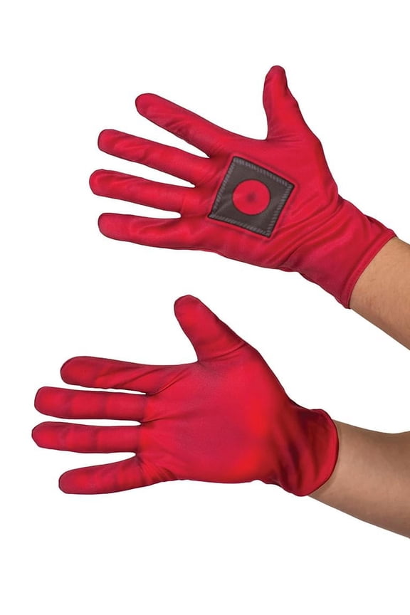 Adults Marvel Deadpool Character Red Gloves Costume Accessory
