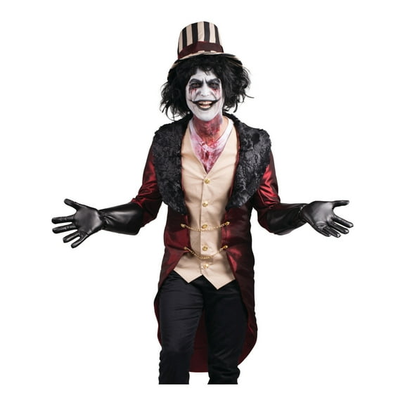 Adults Men's Mad House Top Hatter Crazy Rich Hat Maker Costume XXL 50-52