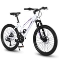 thumbnail image 1 of Adults Mountain Bike, 26-inch Wheels, Shimano 21 Speed Gear White Mountain Women Bicycle in White, 1 of 6