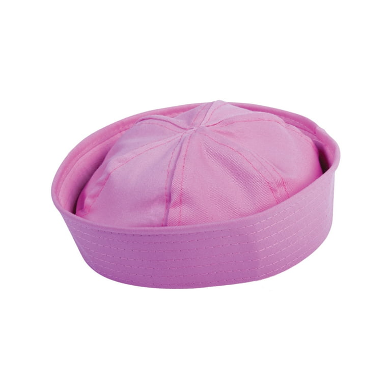 Adults Sea Sailor Captain's Pink Navy Fishing Marine Hat Costume
