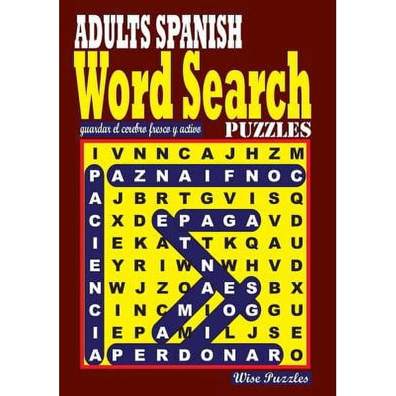 Adults Spanish Word Search Puzzles
