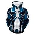 thumbnail image 1 of Adults Spider Graphic Hoodie, Loose Fit Long Sleeve Drawstring Hooded Pullover Sweatshirt with Pocket for Fall Winter Streetwear, Multicolor, 3XL, 1 of 4