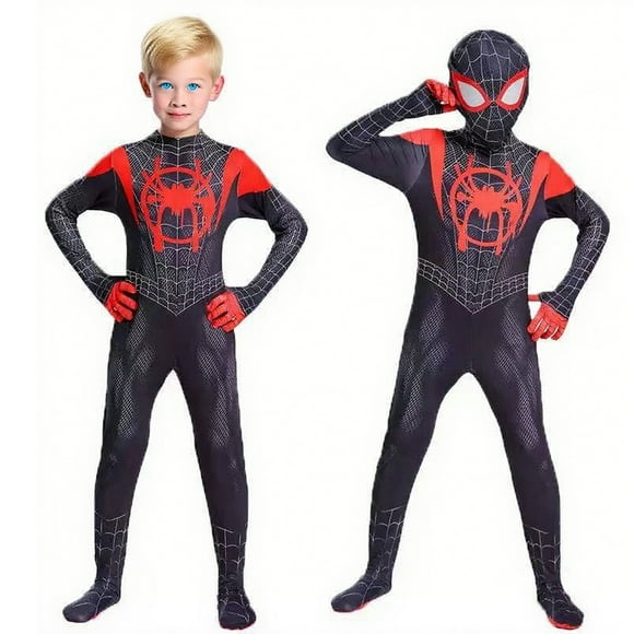 KEPZEAL Adults Superhero Cosplay Miles Jumpsuit Costume Fancy Dress for Men