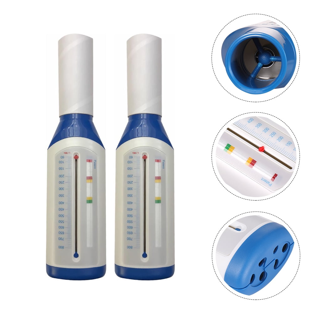 Adults Spirometer 2pcs Expiration Peak Flow Meter Spirometer Asthma