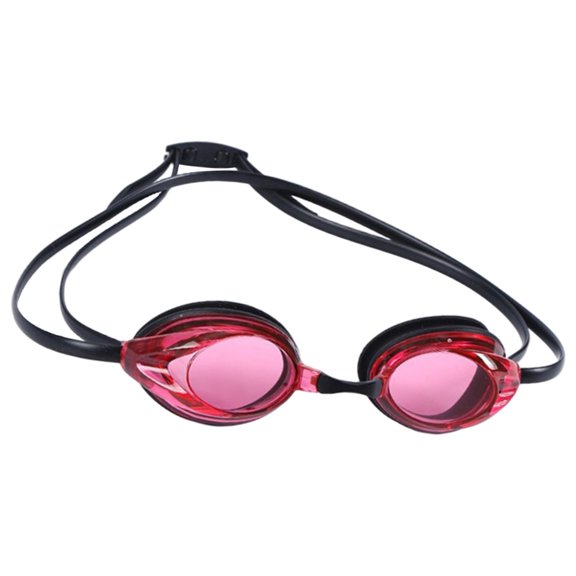 Adults Swim Goggles Clear Swimming Goggles for Women Men, Fog Swim Glasses, No Leaking, Soft - Red