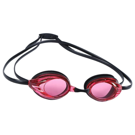 Adults Swim Goggles Clear Swimming Goggles for Women Men, Fog Swim Glasses, No Leaking, Soft - Red