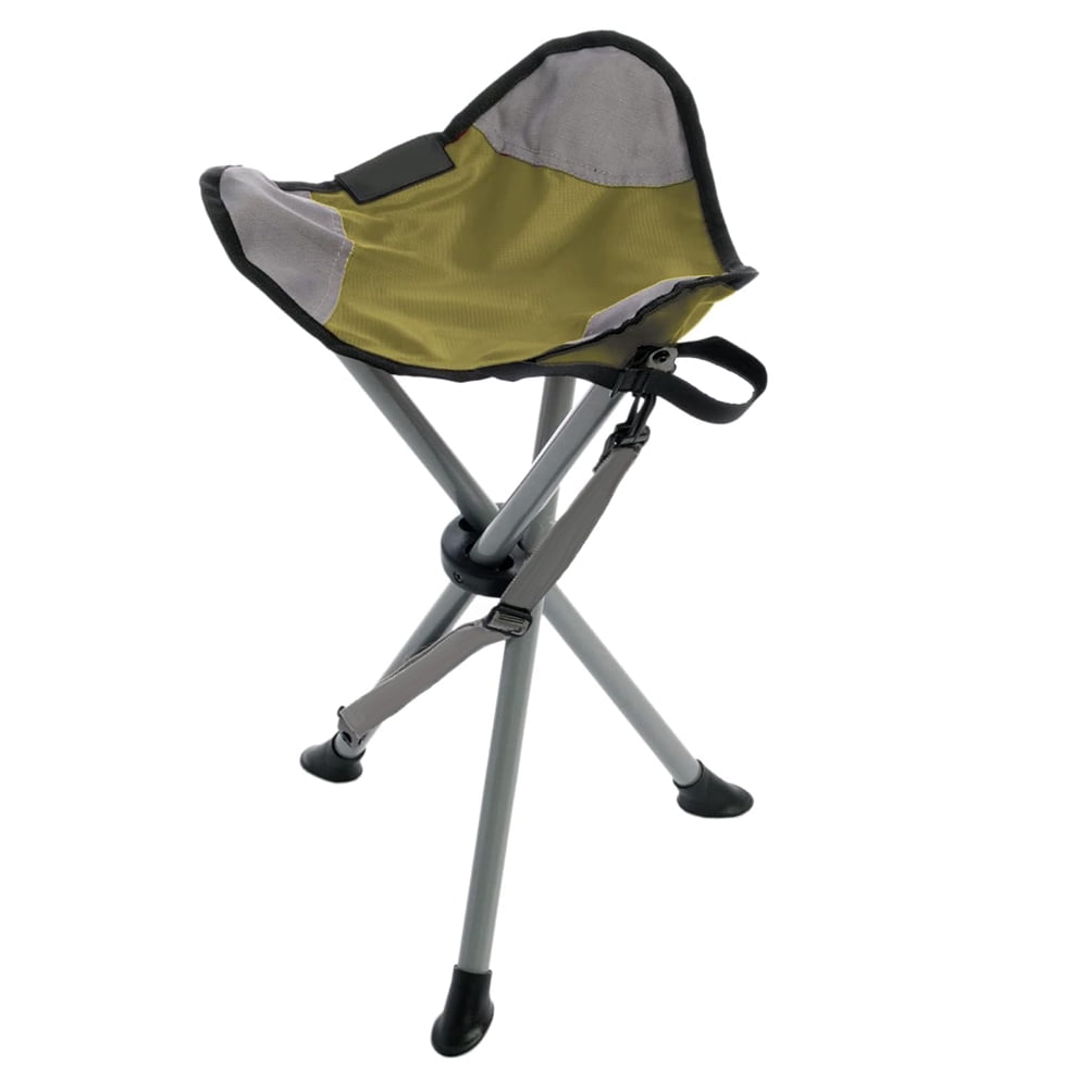 Adults Travel Chair, Folding Camping Stools, Portable Tripod Chair with