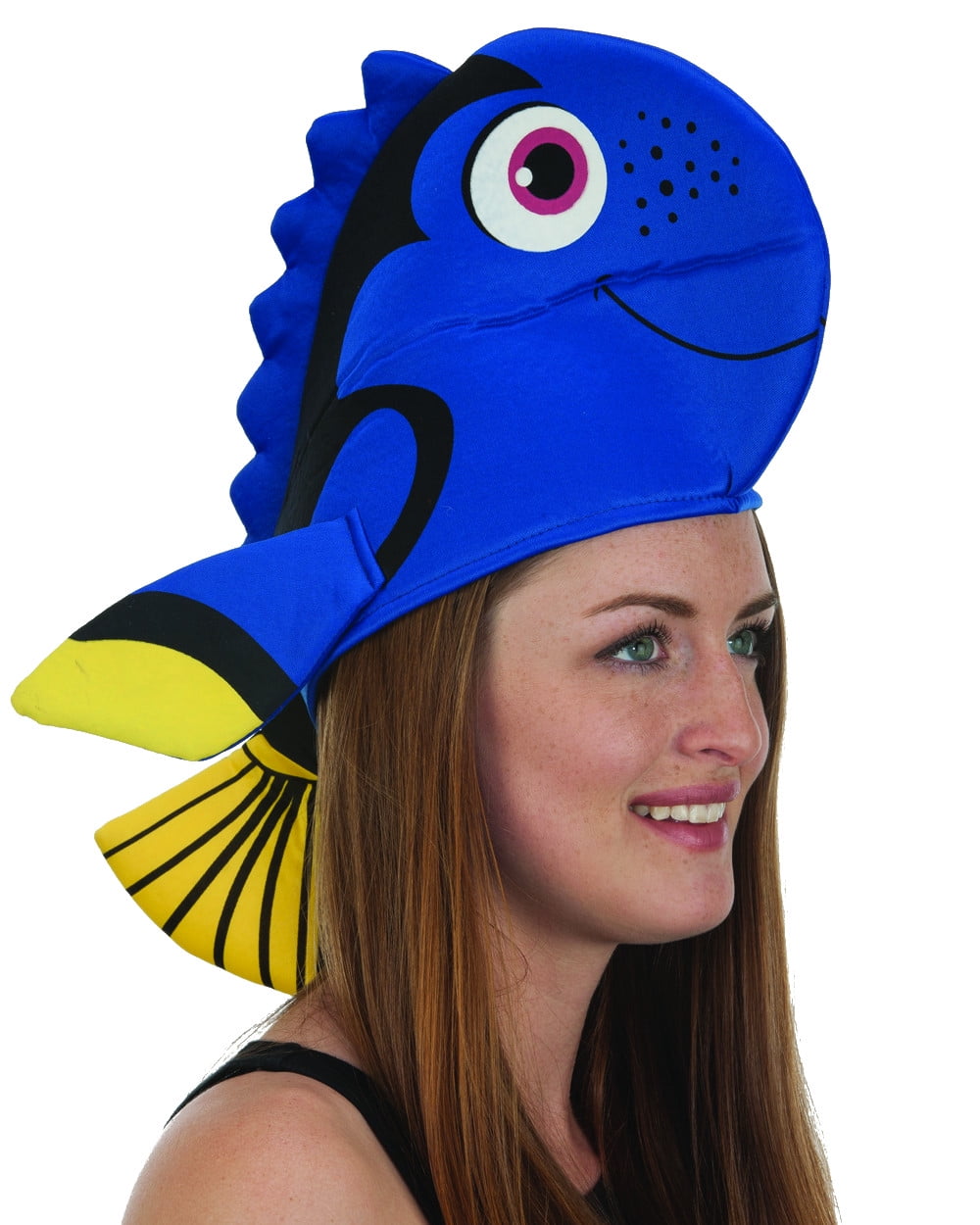 Adults Tropical Blue Aquarium Fish Hat Costume Accessory