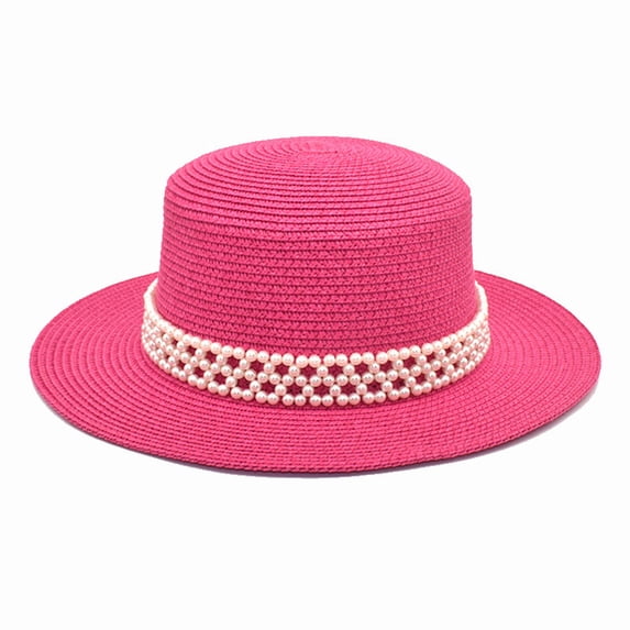 Adults Unisex Retro Western Cowboy Riding Hat Leather Belt Pearl Wide Cap Straw Hat Light Bucket Hats for Women Dinosaur Bucket Hat Toddler Pineapple Bucket Hat for Men with String Mens Bucket Hat