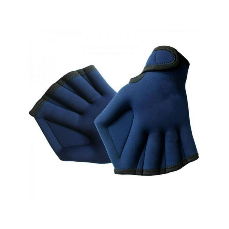 Adults Webbed Gloves Swim Surf Swimming Sport Silicone Training Paddle Fingerless Gloves