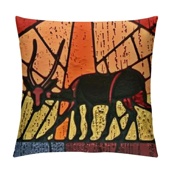 Adults & Kids Just Loves Bugs | Retro Insect Ant Boys Youth Throw Pillow, Multicolor