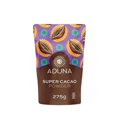 Aduna Super Cacao Powder 275g, British Import (Pack of 2)