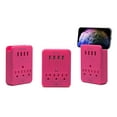 thumbnail image 1 of Aduro 3 Outlet 4 USB Port Surge Protector, Pink, 1 of 5