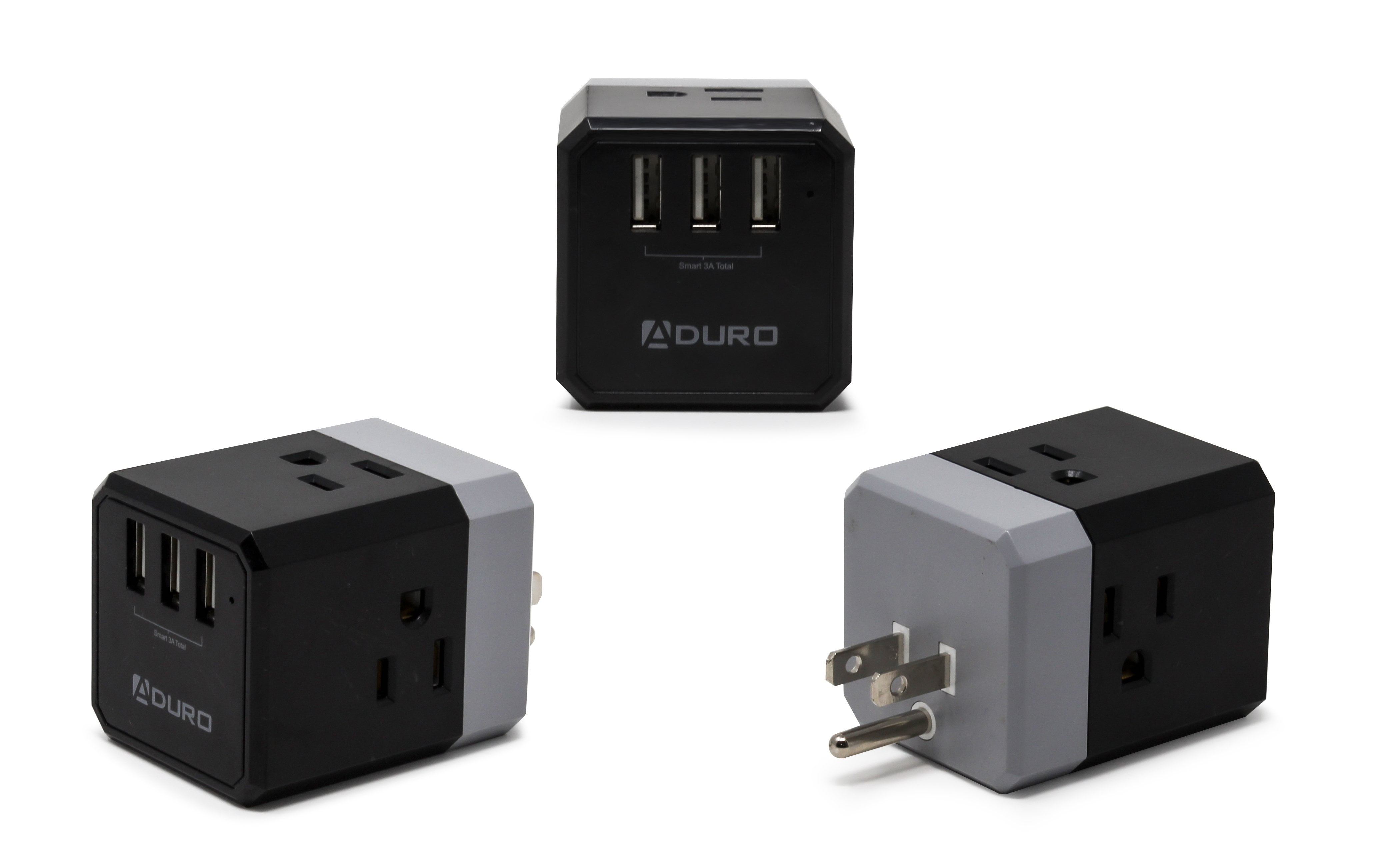 Aduro Multiple Plug Outlet Extender with USB Charger Surge Protector